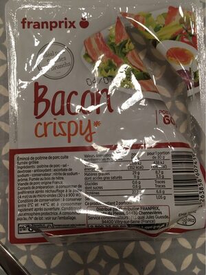 Bacon crispy - Product - fr