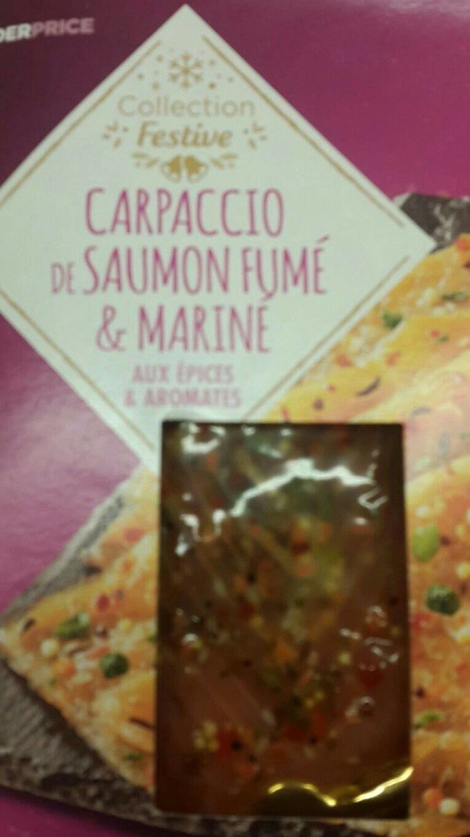 Carpaccio de saumon fumé et mariné - Produkt - fr