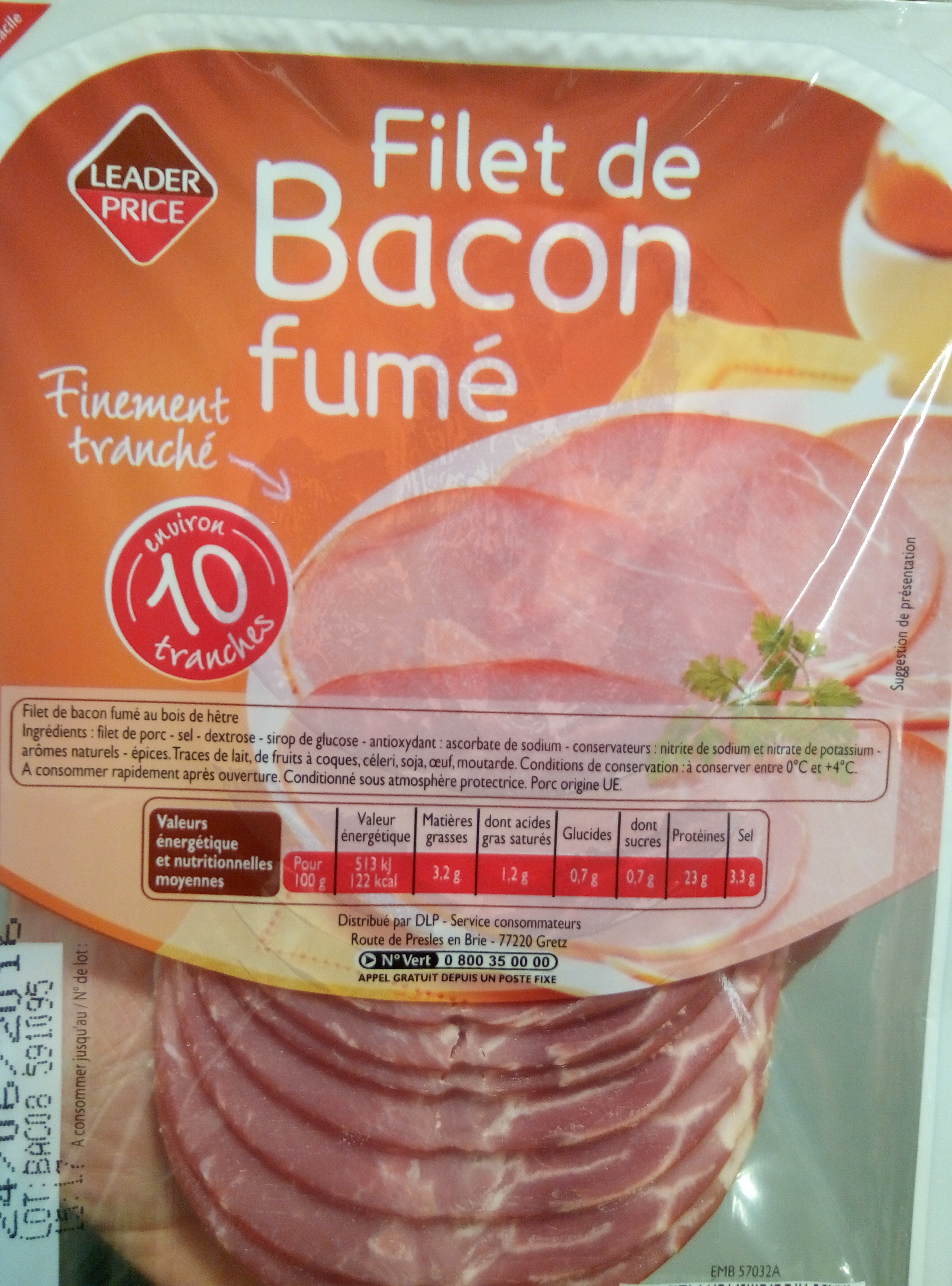Filet de Bacon Fumé - Produit