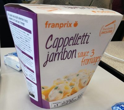 Capelletti jambon sauce 3 fromages - Product