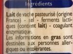 Emmental francais - Ingredients - fr