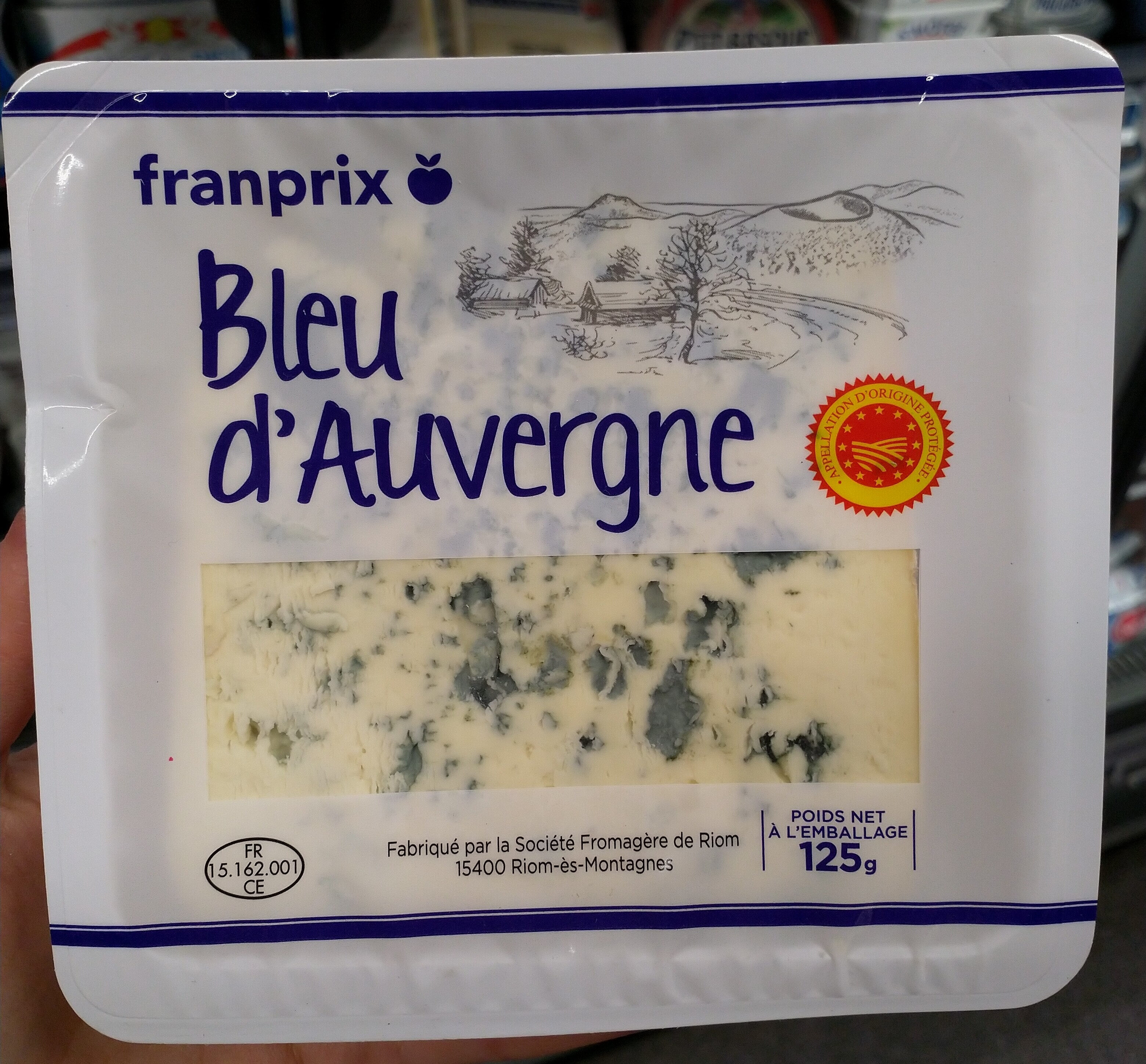Bleu d'Auvergne AOP (30 % MG) - Produit