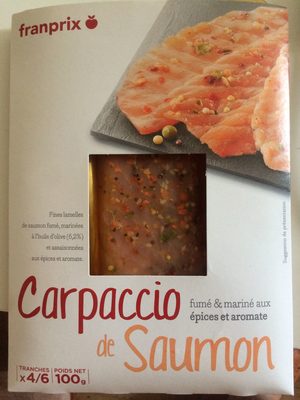 Franprix carpaccio de saumon fumé mariné épices & - Produkt - fr
