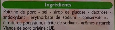 Lardons nature - Ingredients - fr