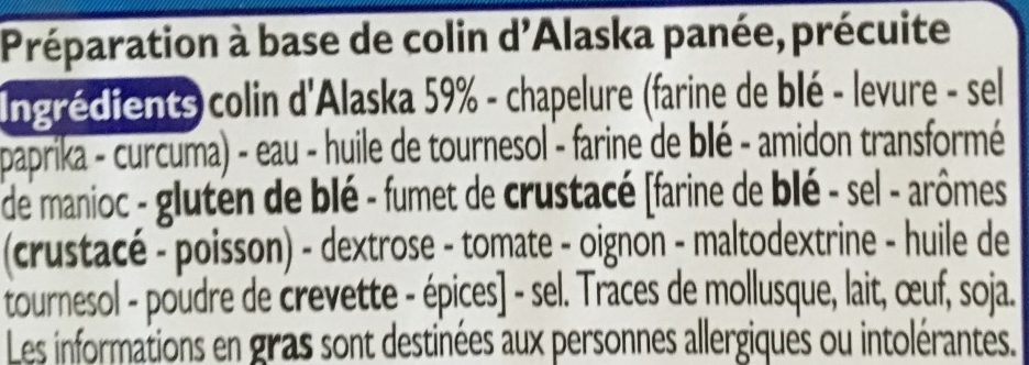 Panés de Colin d'alaska - Ingredients - fr