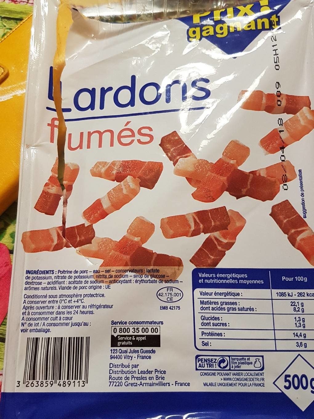 lardons fumés - Product - fr