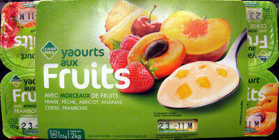 Yaourts aux Fruits avec Morceaux de Fruits - Product - fr