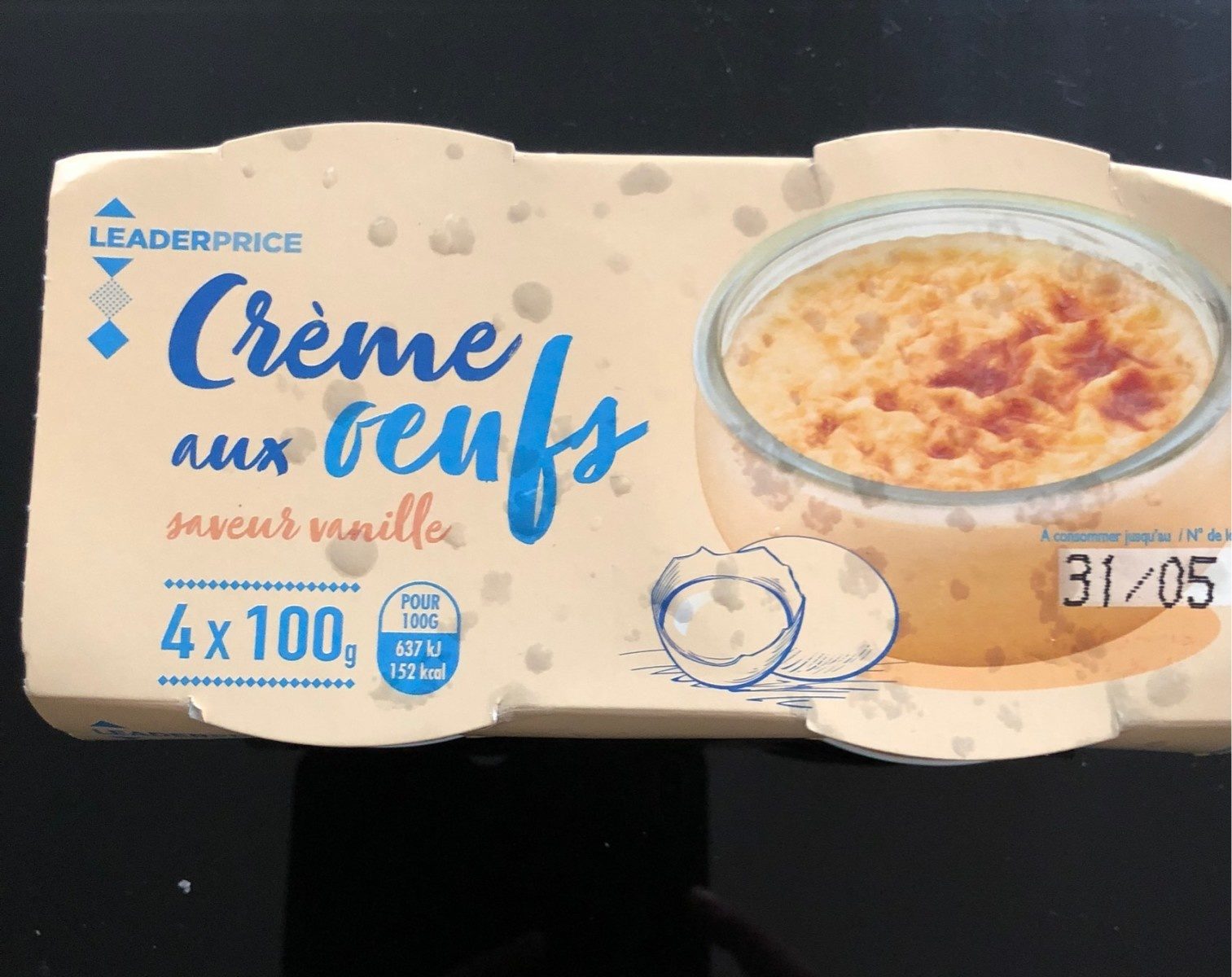 Crème aux oeufs saveur vanille - Producto - fr