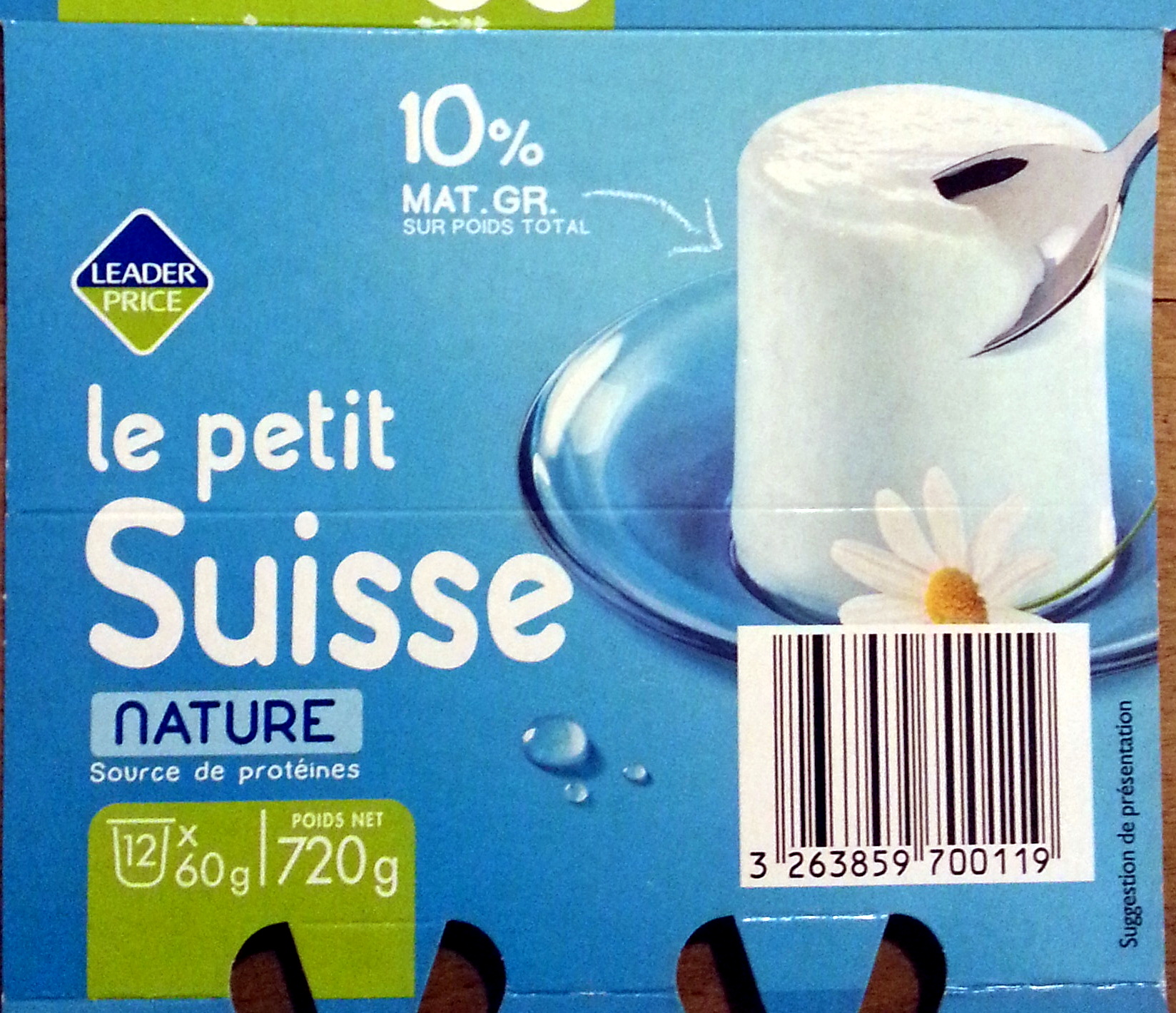Le petit Suisse, nature (10 % MG) - Produkt - fr