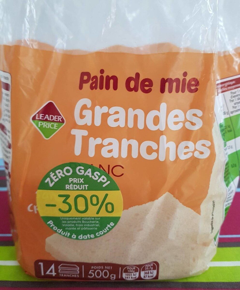 Pain de mie grandes tranches sans croûte - Recycling instructions and/or packaging information - fr