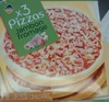 Pizzas Jambon Fromage (x 3), Surgelé - Produkt