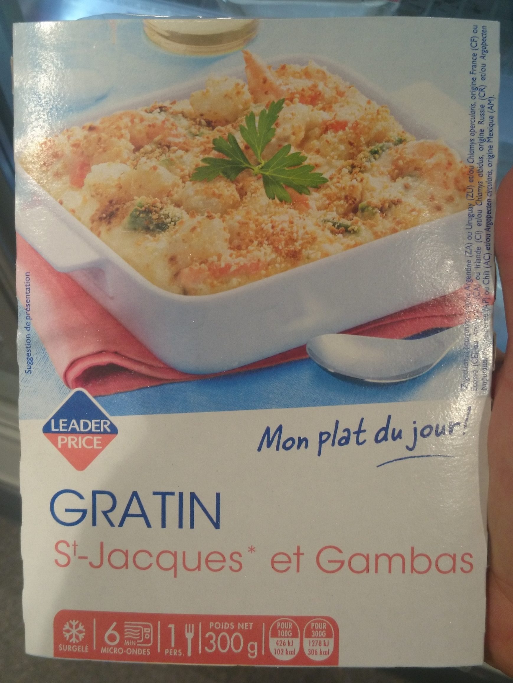 Gratin de fruit de mer Saint-Jacques et Gambas - Product - fr