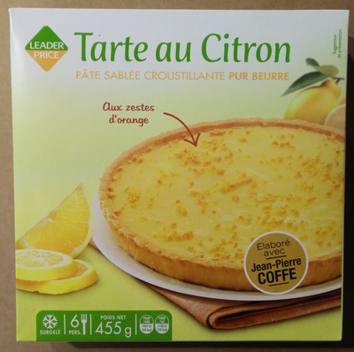 Tarte au citron pâte sablée croustillante pur beurre - Produit