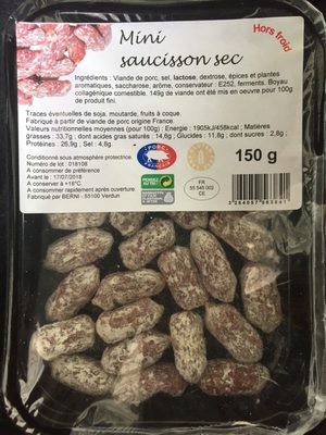 Mini saucisson sec - Product - fr