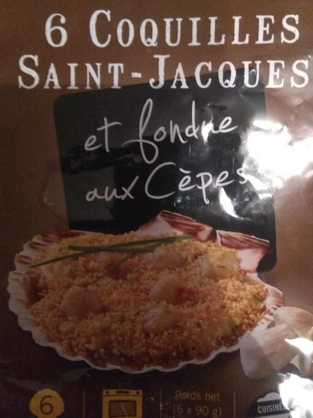 Coquille saint Jacques et fondue aux cèpes - Produkt - fr