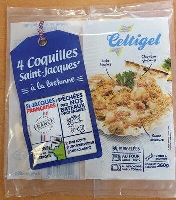 4 Coquilles Saint-Jacques à la bretonne - Produkt - fr