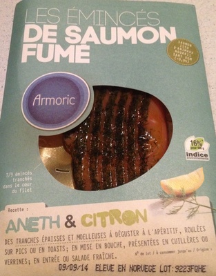 Emincés de saumon fumé aneth & citron - Product - fr