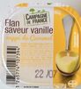 Flan saveur vanille nappé caramel - Produit