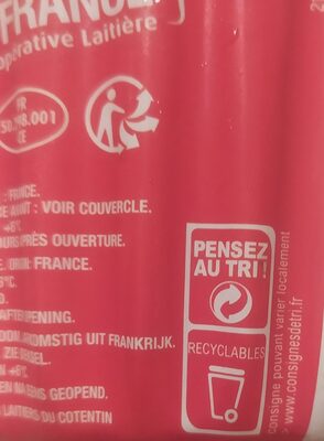 Crème Épaisse de Normandie - Istruzioni per il riciclaggio e/o informazioni sull'imballaggio - fr