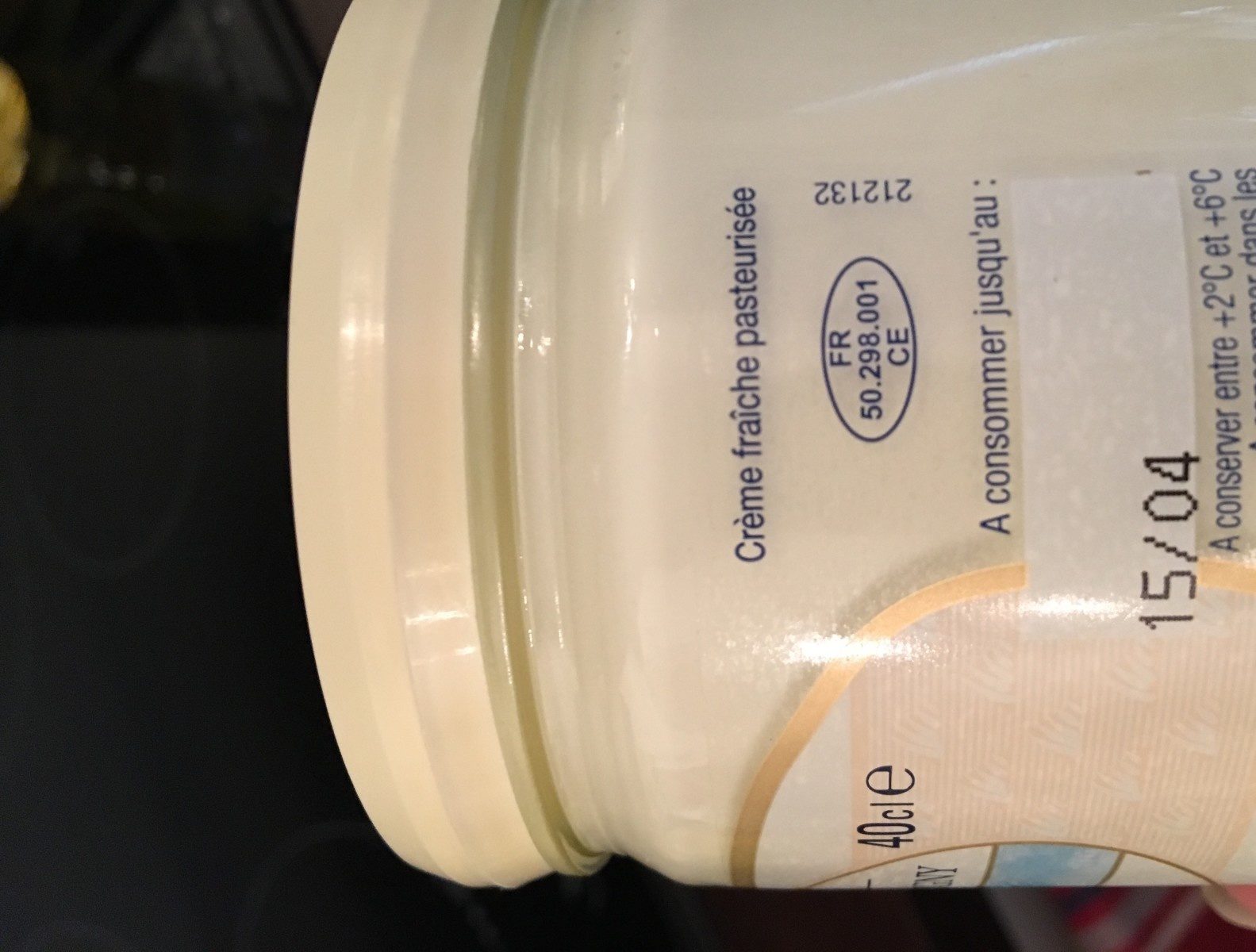 Crème Fraîche d'Isigny (38% MG) - Ingrédients