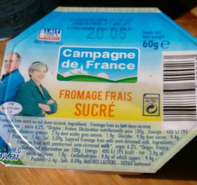 Fromage frais sucré - Product - fr