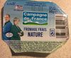 Fromage frais nature - Product