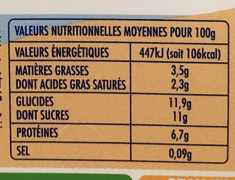 Spécialité Laitière sucrée à la Fraise - Nutrition facts - fr