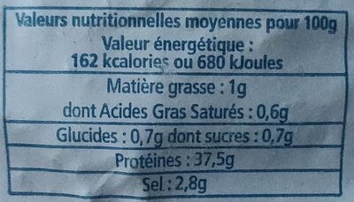 Metton affiné 500g - Nutrition facts - fr