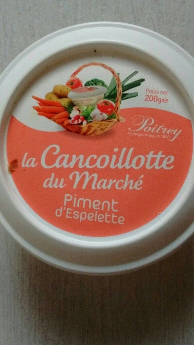 La Cancoillotte du marché Piment d'espelette - Produit