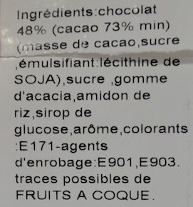 Mini Cœur Blanc - Ingredients - fr