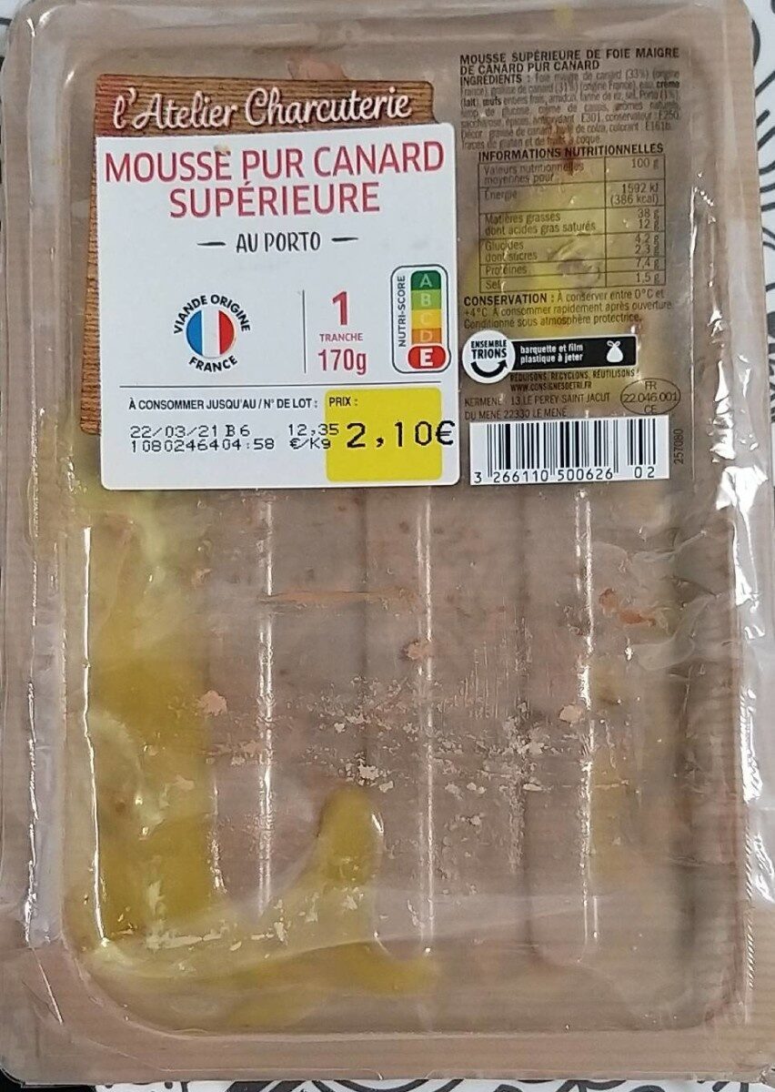 Mousse pur canard supérieur au porto - Produkt - fr