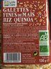 Galettes fines de mais, riz et quinoa - Produit
