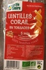 Lentilles corail en torsades - Производ