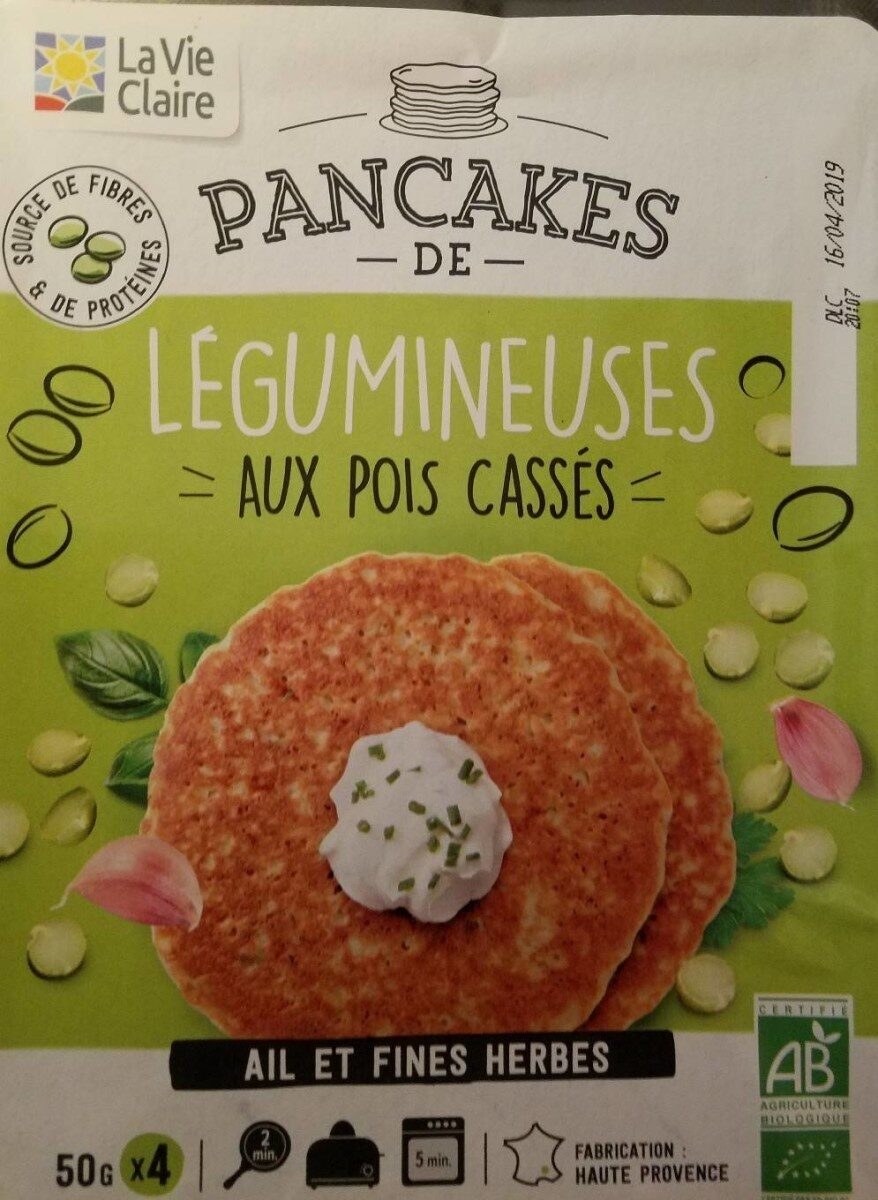 Pancake de légumineuses aux pois casses - Product - fr