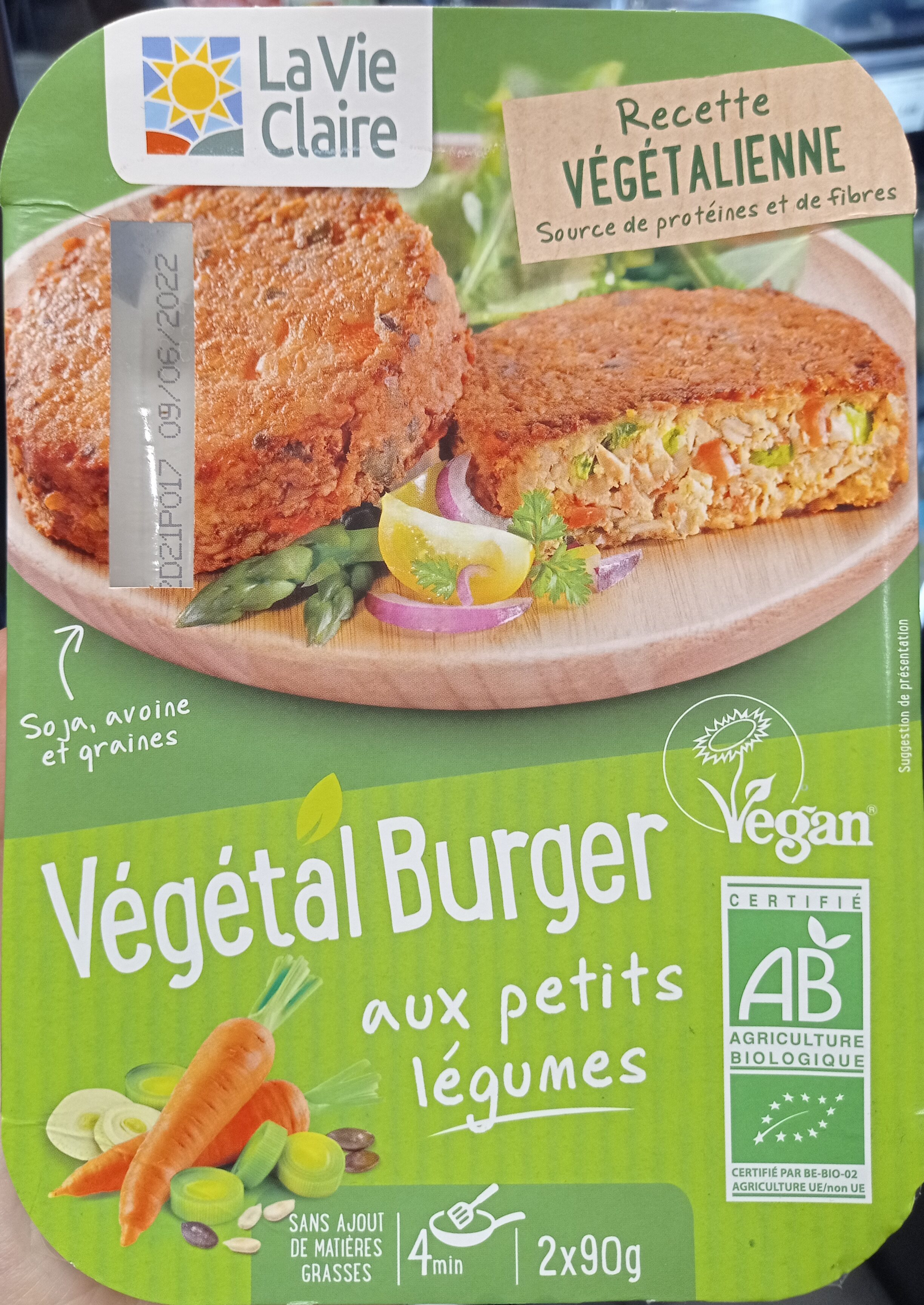 Vegetal burger petits legumes - Product - fr