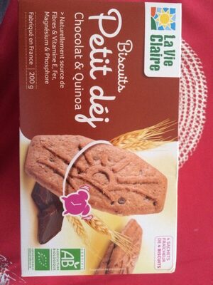 P'tit Déj Biscuits Chocolat et Quinoa - Produit