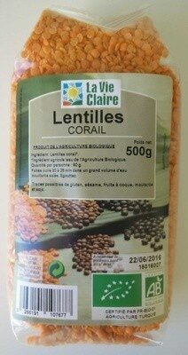 Lentilles Corail - Produkt - fr