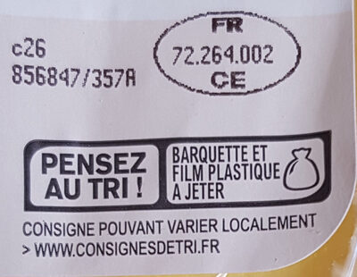 Le Gaulois escalopes de dinde fines 360g - Instruction de recyclage et/ou informations d'emballage