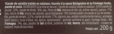 Pané bolognaise x2 - Ingredients - fr