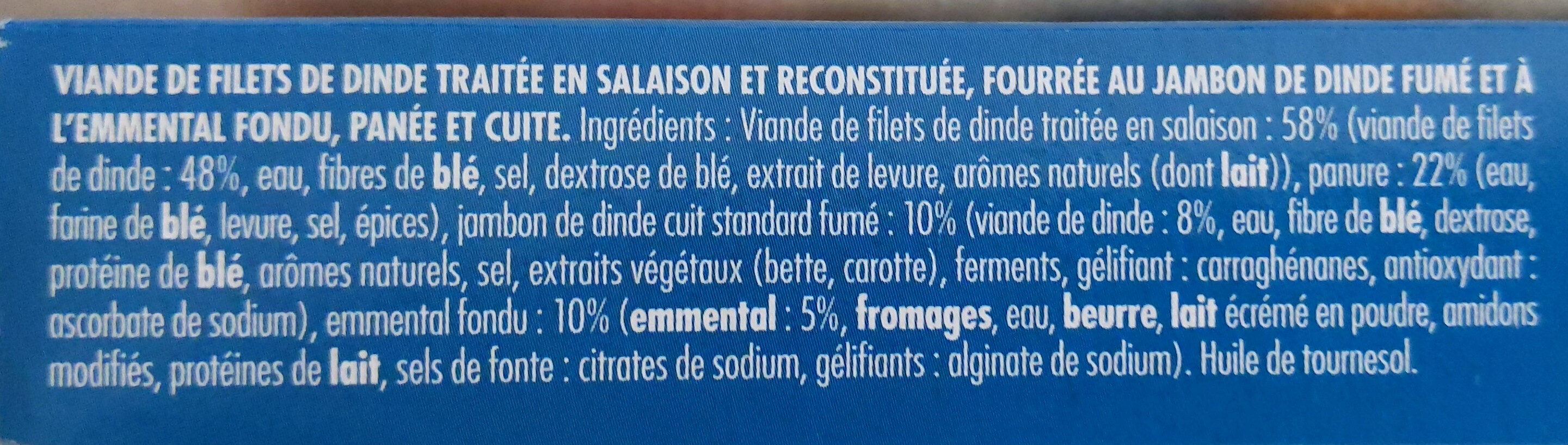 L'escalope Cordon Bleu  Dinde - Ingrediënten - fr