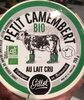 Petit camembert bio au lait cru - Product