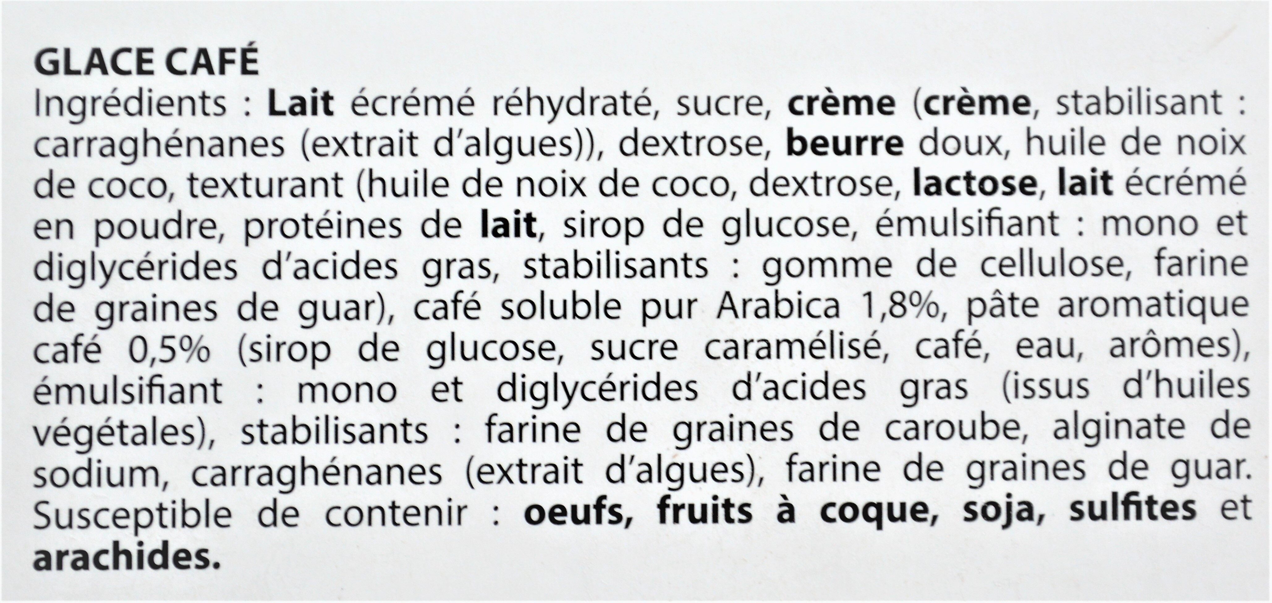 Glace Café au café pur arabica - Ingredients - fr