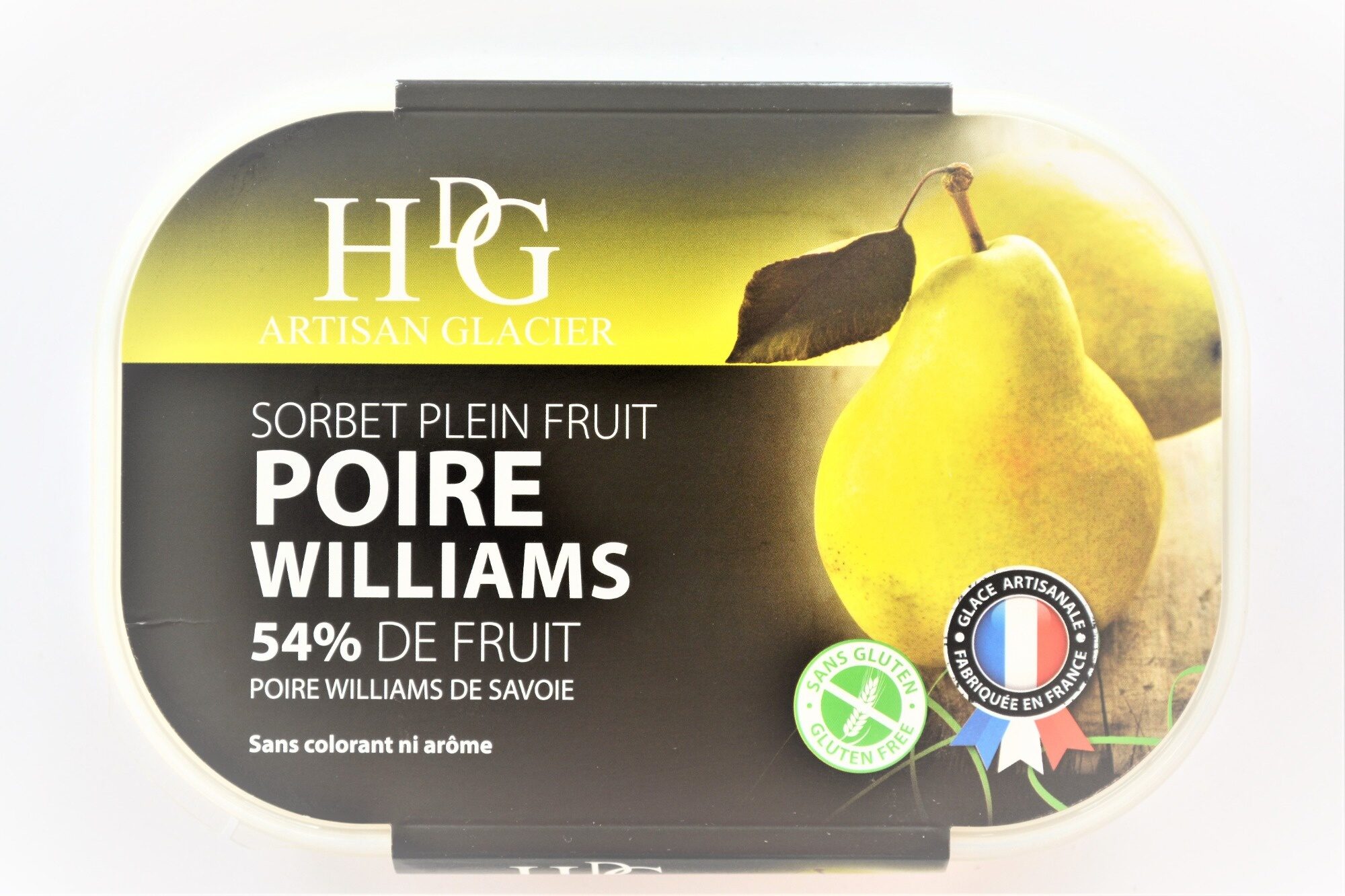 Sorbet plein fruit POIRE WILLIAMS, 54% de fruit - Product - fr
