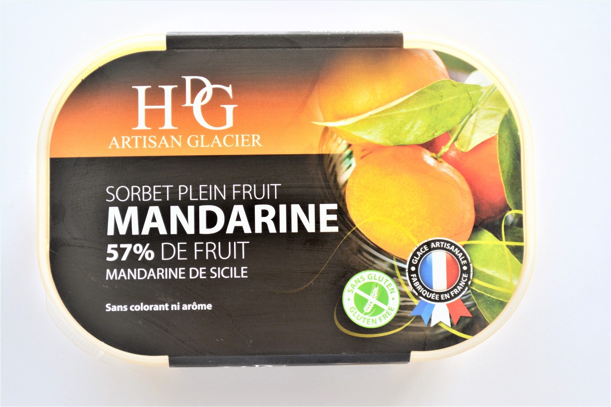 Sorbet plein fruit MANDARINE, 57% de fruit - Producto - fr