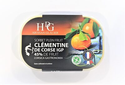 Sorbet plein fruit CLEMENTINE CORSE IGP, 45% de fruit - Product - fr