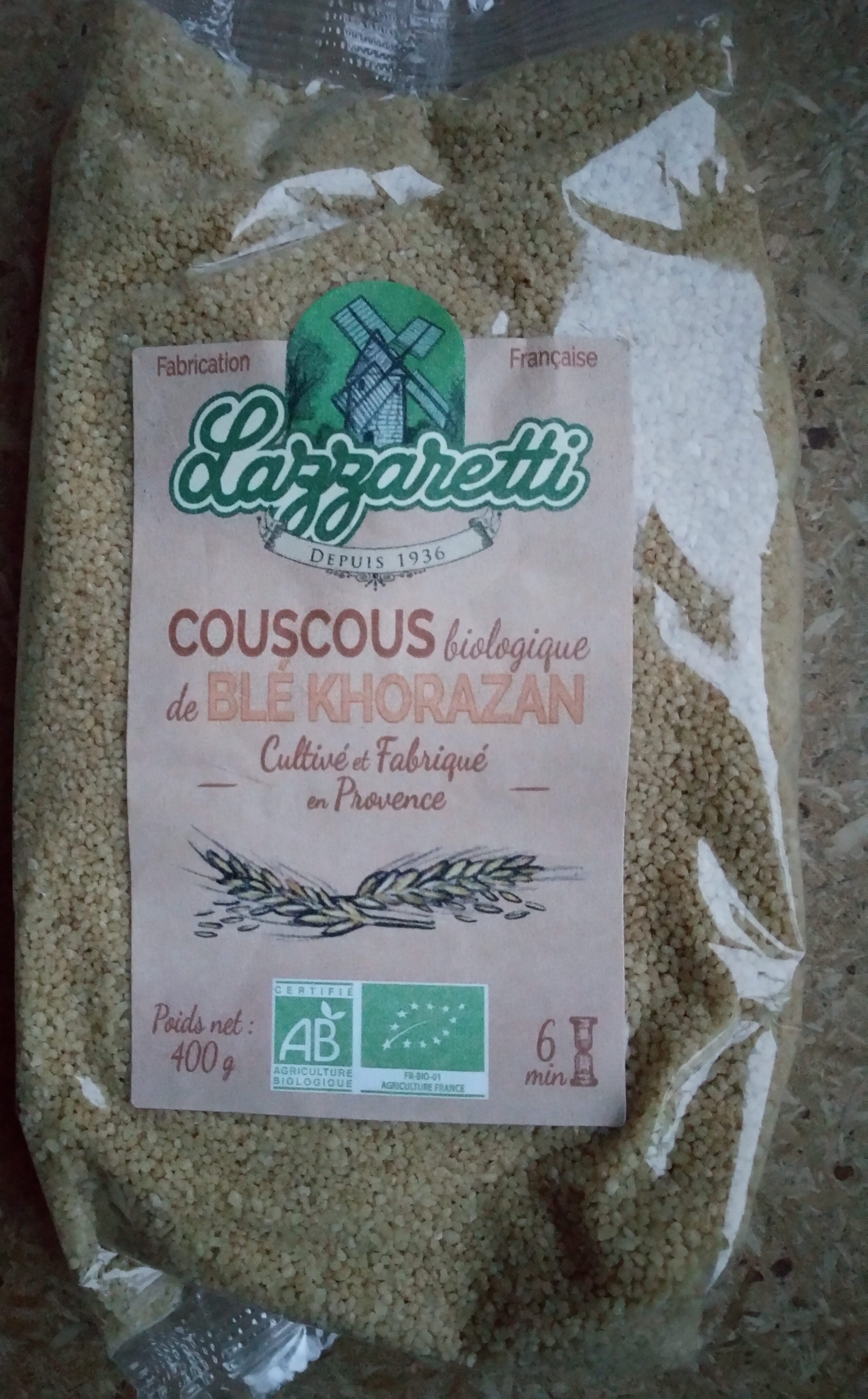 Couscous biologique de blé khorazan - Product - fr