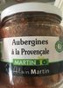 Aubergines à la Provençale - Produit