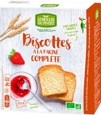 Biscottes à la farine complète - Produkt - fr