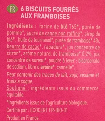 Twibio framboise - Ingredients
