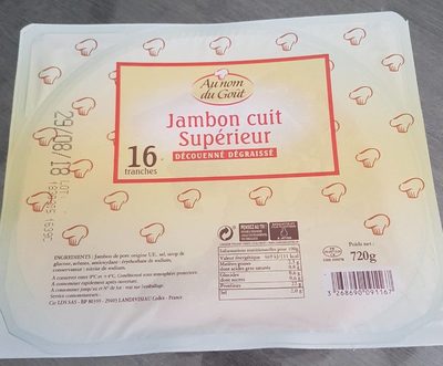 Jambon Cuit Supérieur - Produit